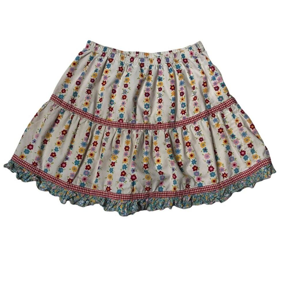 Vintage 90’s Hanna Andersson Skirt Made in Hong Kong Size 120 US 6 7 Ruffle